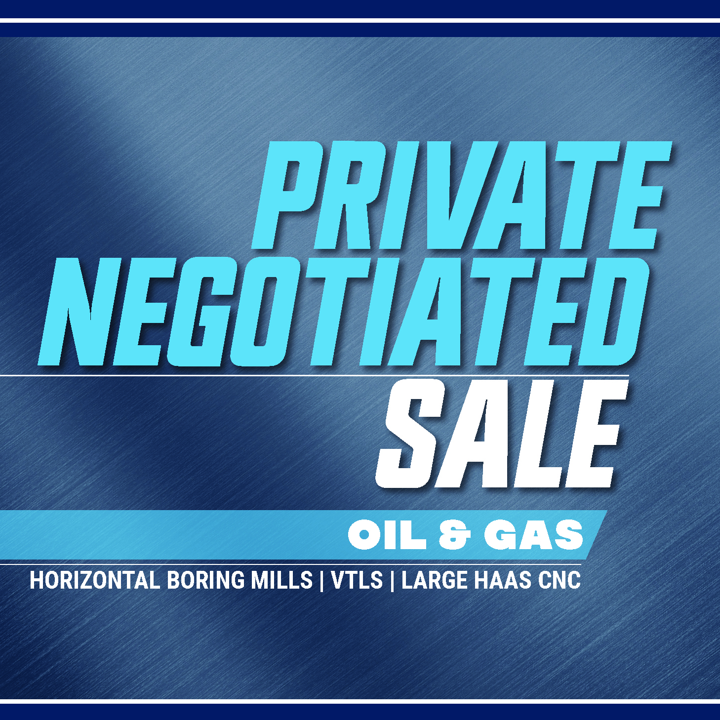 PRIVATE NEGOTIATED SALE